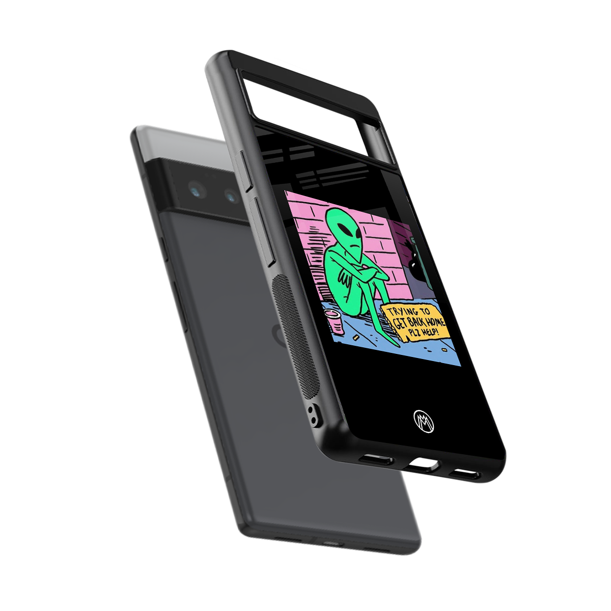 go home alien back phone cover | glass case for google pixel 6 pro