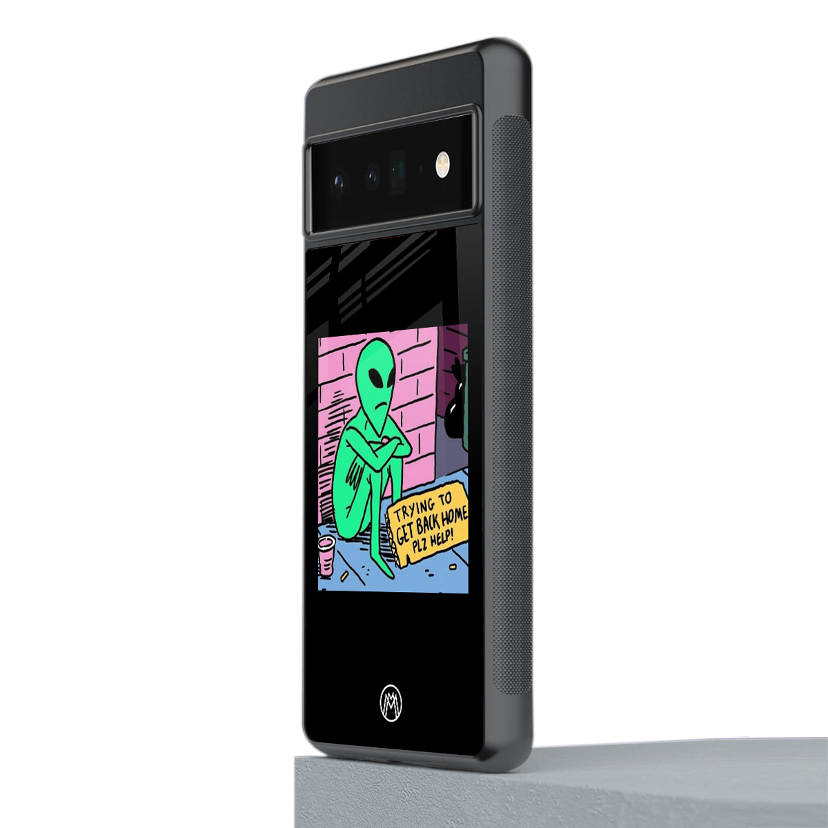 go home alien back phone cover | glass case for google pixel 6 pro