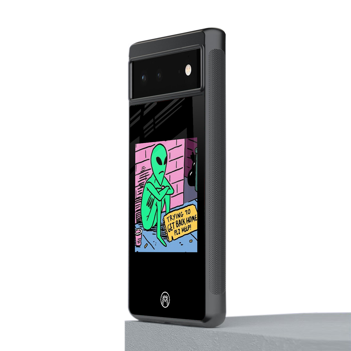 go home alien back phone cover | glass case for google pixel 6