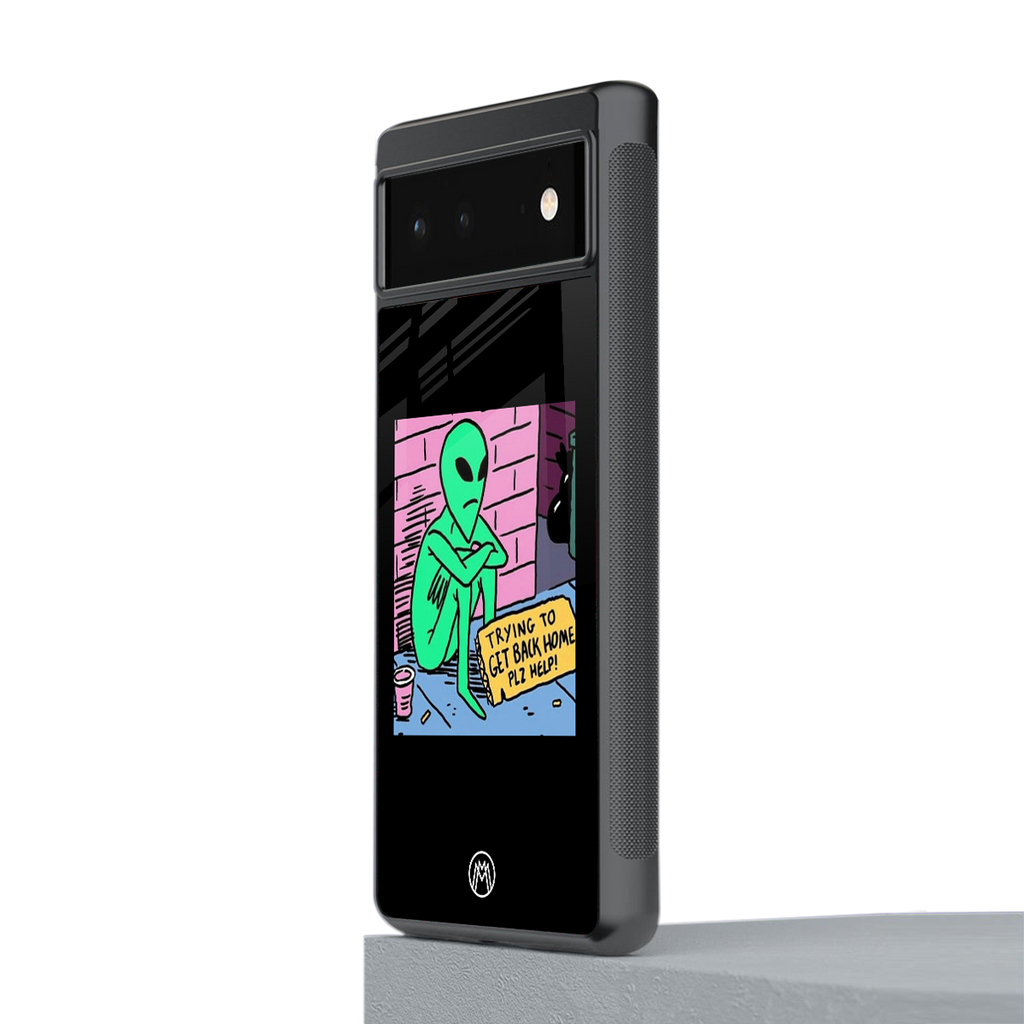 go home alien back phone cover | glass case for Google Pixel 6A