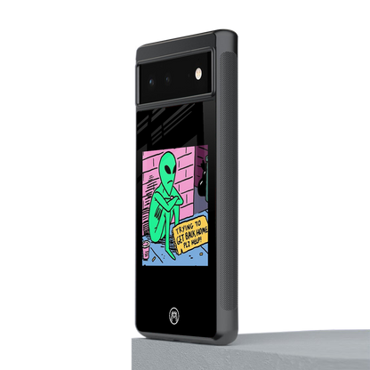go home alien back phone cover | glass case for Google Pixel 6A