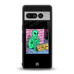 go home alien back phone cover | glass case for google pixel 7 pro
