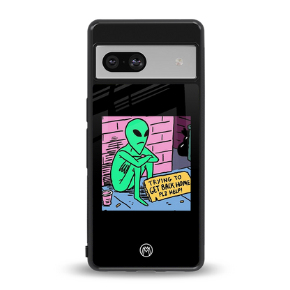 go home alien back phone cover | glass case for Google Pixel 7