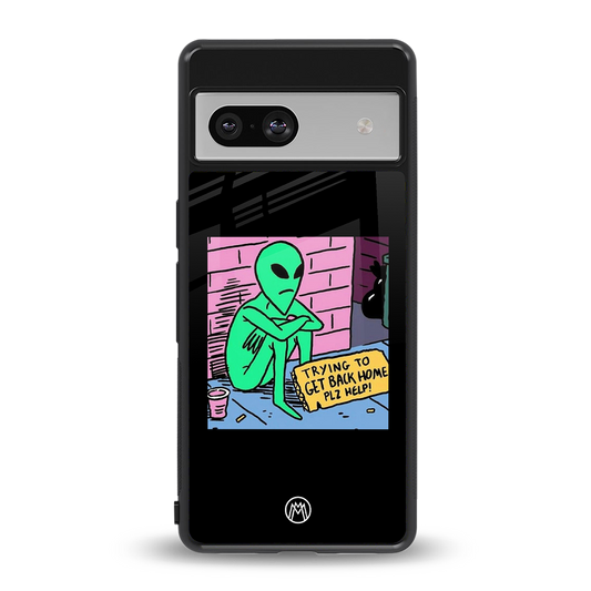 go home alien back phone cover | glass case for Google Pixel 7A