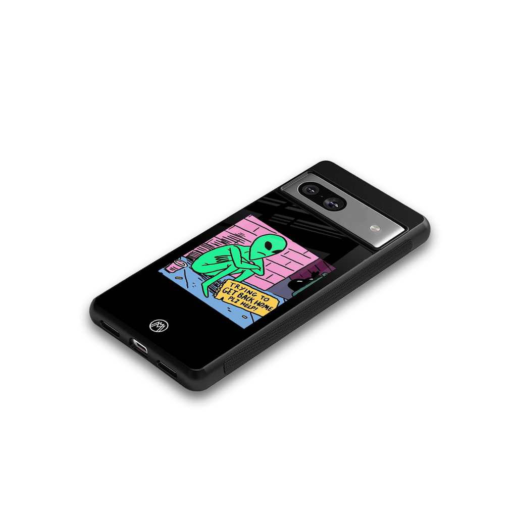 go home alien back phone cover | glass case for Google Pixel 7