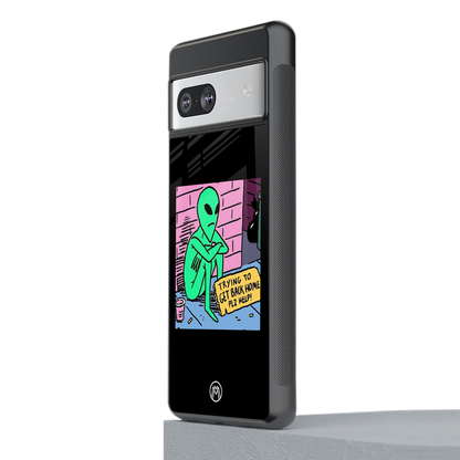 go home alien back phone cover | glass case for Google Pixel 7