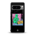 go home alien back phone cover | glass case for google pixel 8 pro