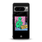 go home alien back phone cover | glass case for google pixel 8 pro