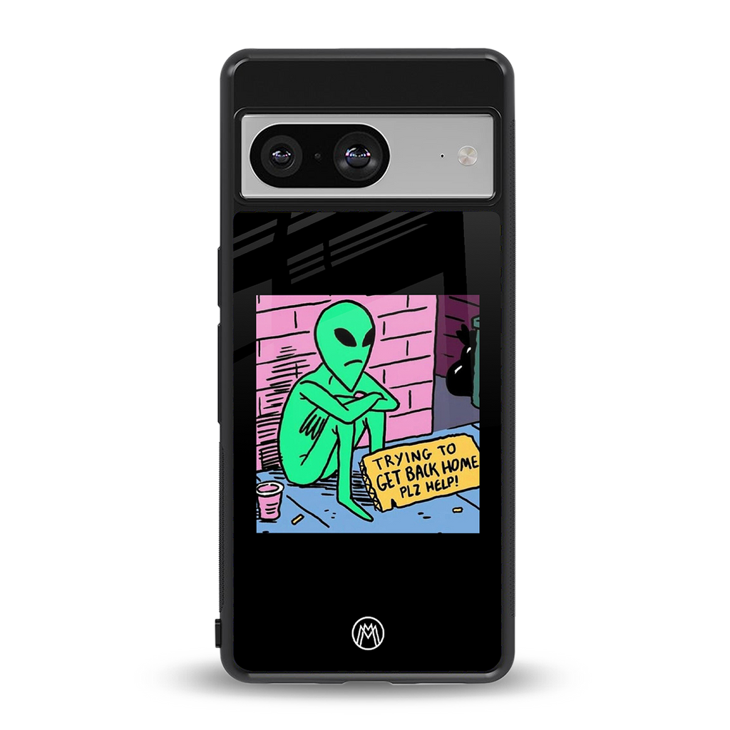 go home alien back phone cover | glass case for Google Pixel 8