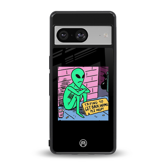 go home alien back phone cover | glass case for Google Pixel 8