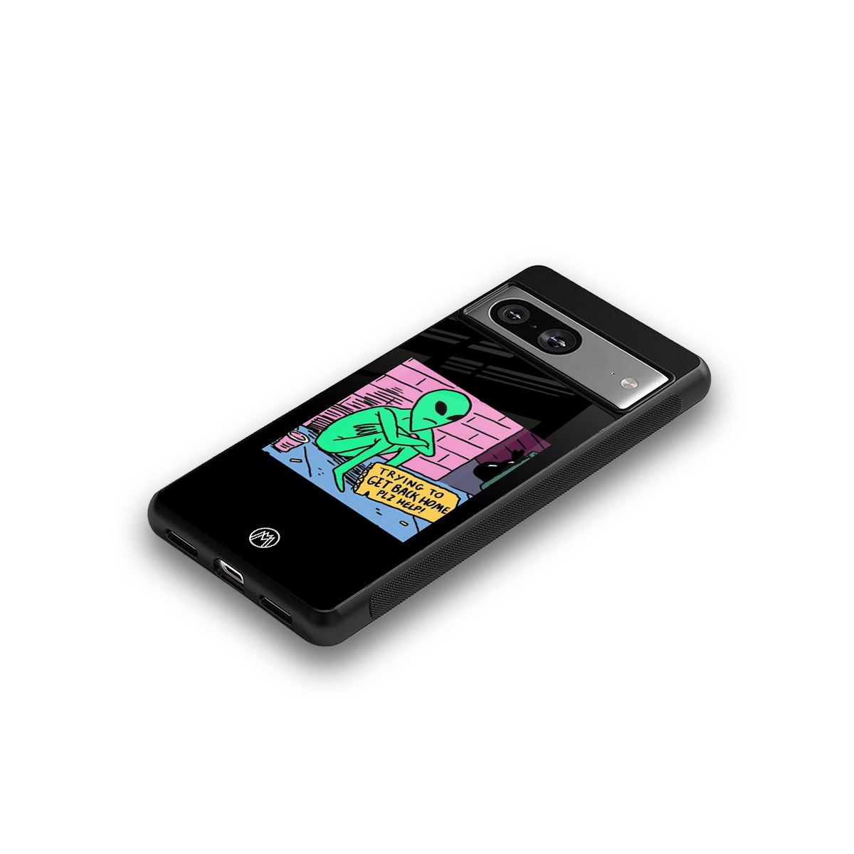 go home alien back phone cover | glass case for Google Pixel 8