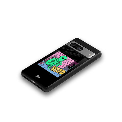 go home alien back phone cover | glass case for Google Pixel 8