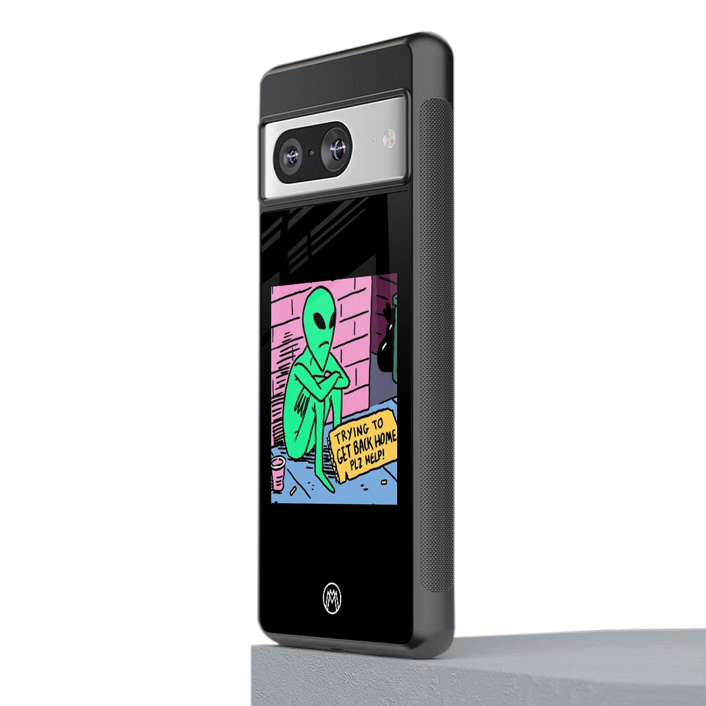 go home alien back phone cover | glass case for Google Pixel 8