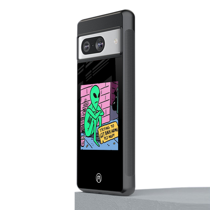 go home alien back phone cover | glass case for Google Pixel 8