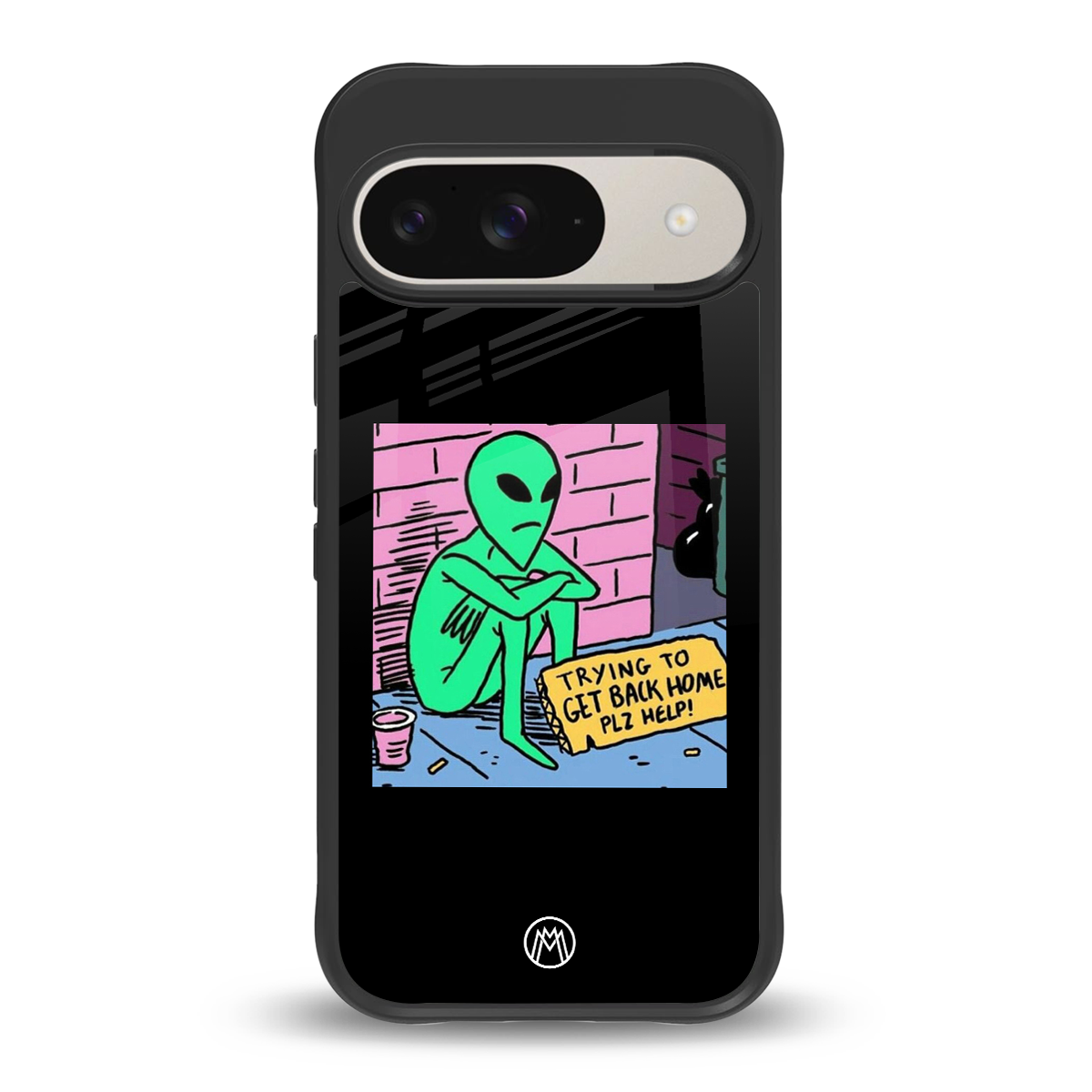 go home alien back phone cover | glass case for google pixel 9