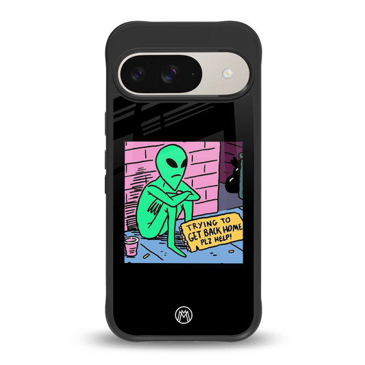 go home alien back phone cover | glass case for google pixel 9