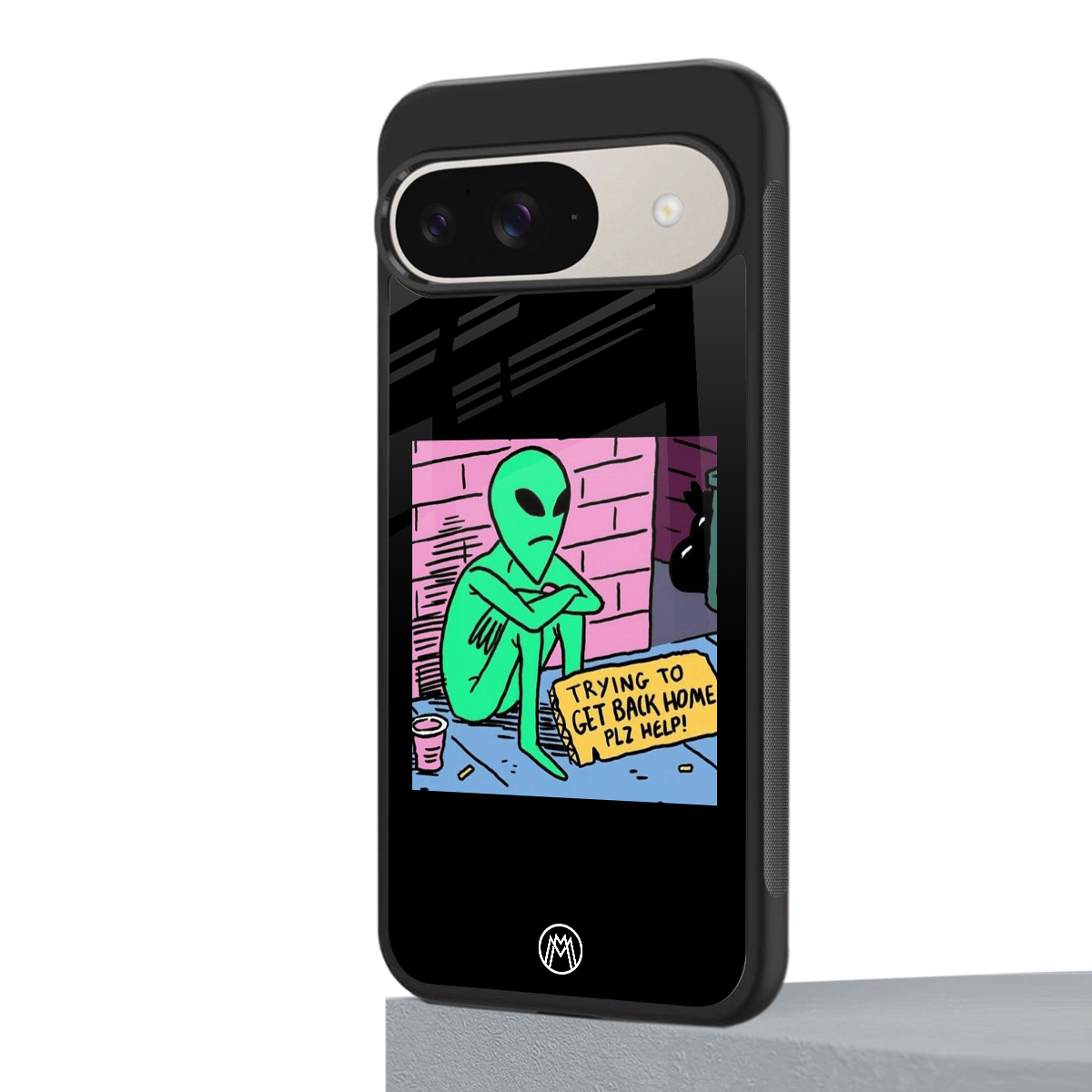 go home alien back phone cover | glass case for google pixel 9
