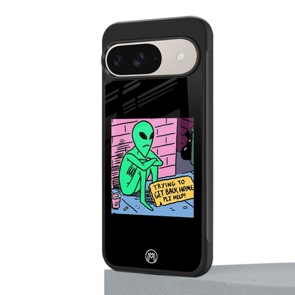 go home alien back phone cover | glass case for google pixel 9
