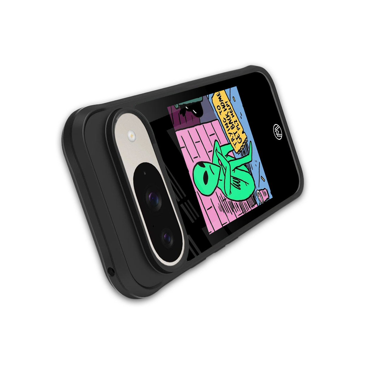 go home alien back phone cover | glass case for google pixel 9