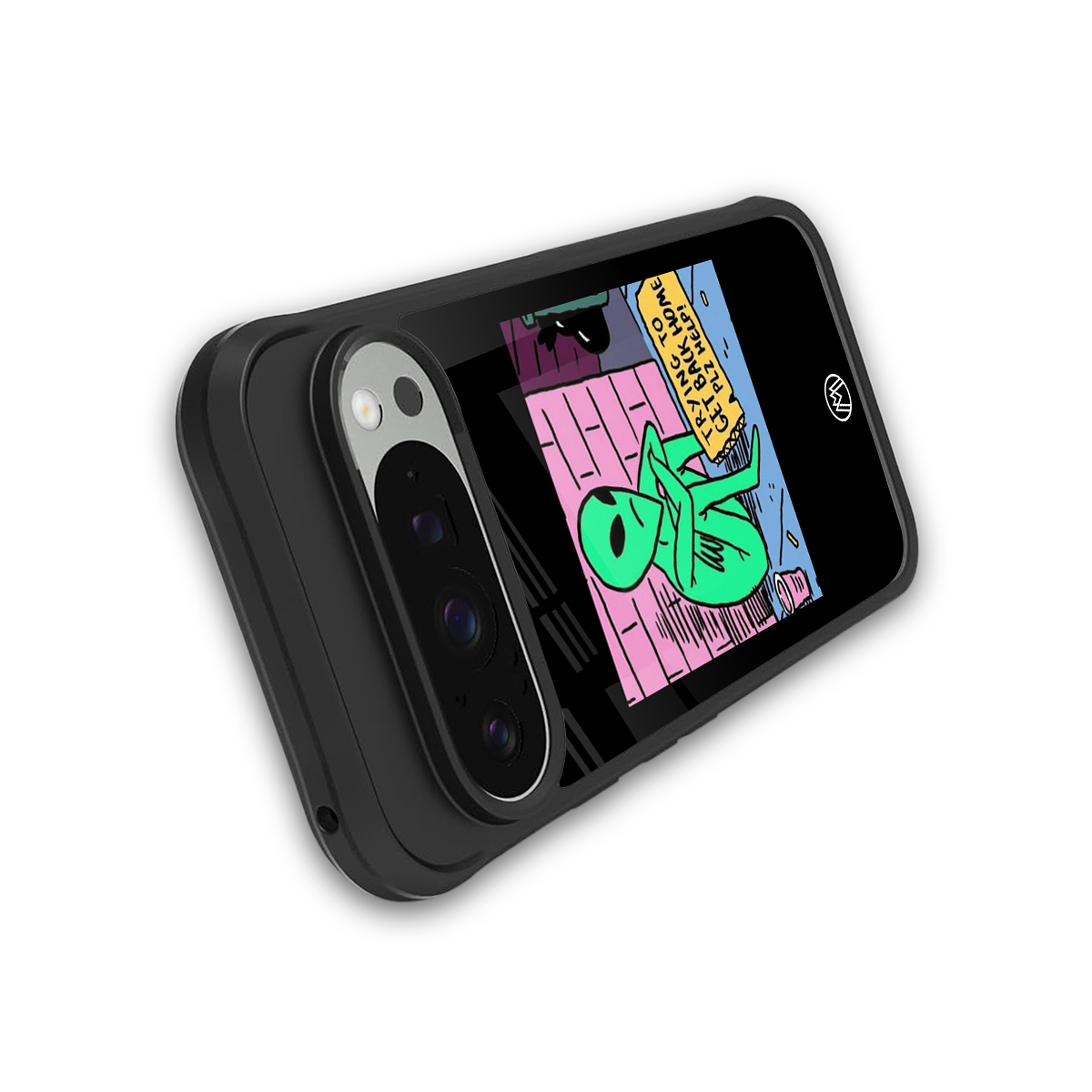 go home alien back phone cover | glass case for google pixel 9 pro