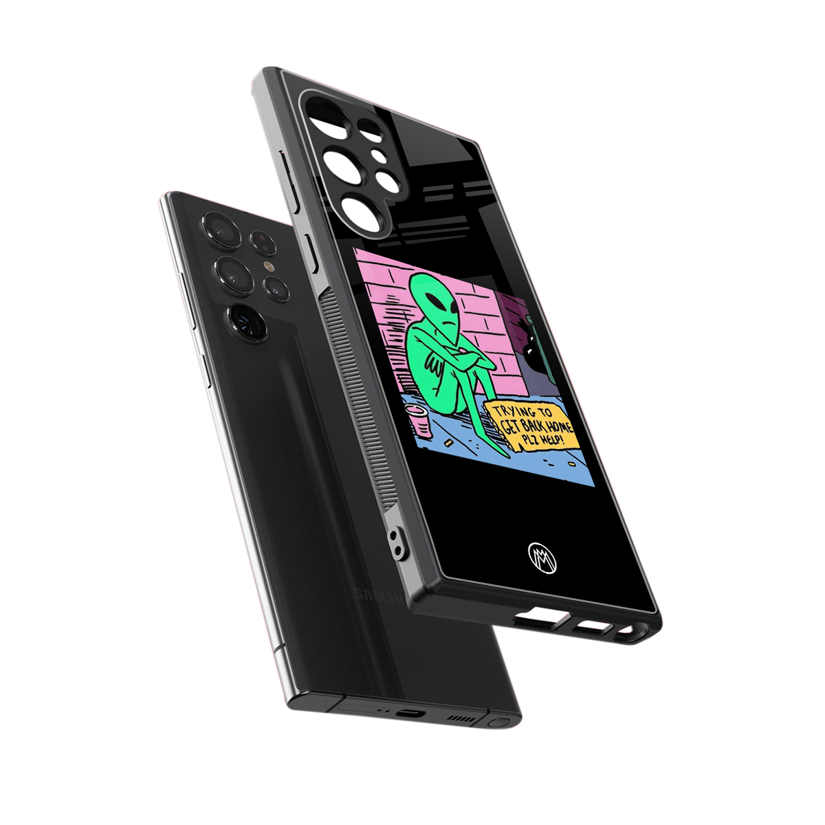 go home alien back phone cover | glass case for samsung galaxy s23 ultra