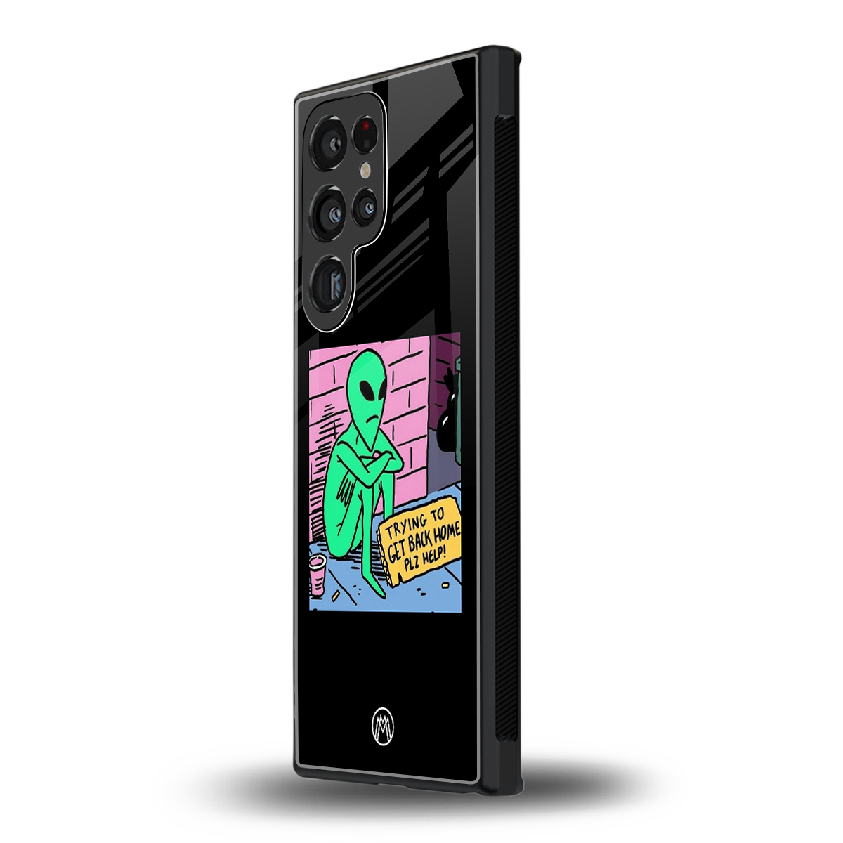 go home alien back phone cover | glass case for samsung galaxy s24 ultra