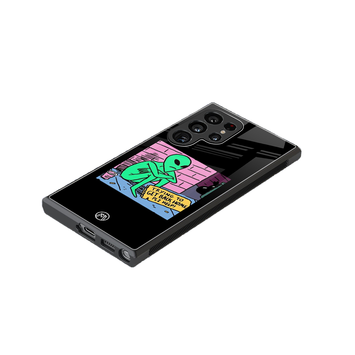 go home alien back phone cover | glass case for samsung galaxy s23 ultra