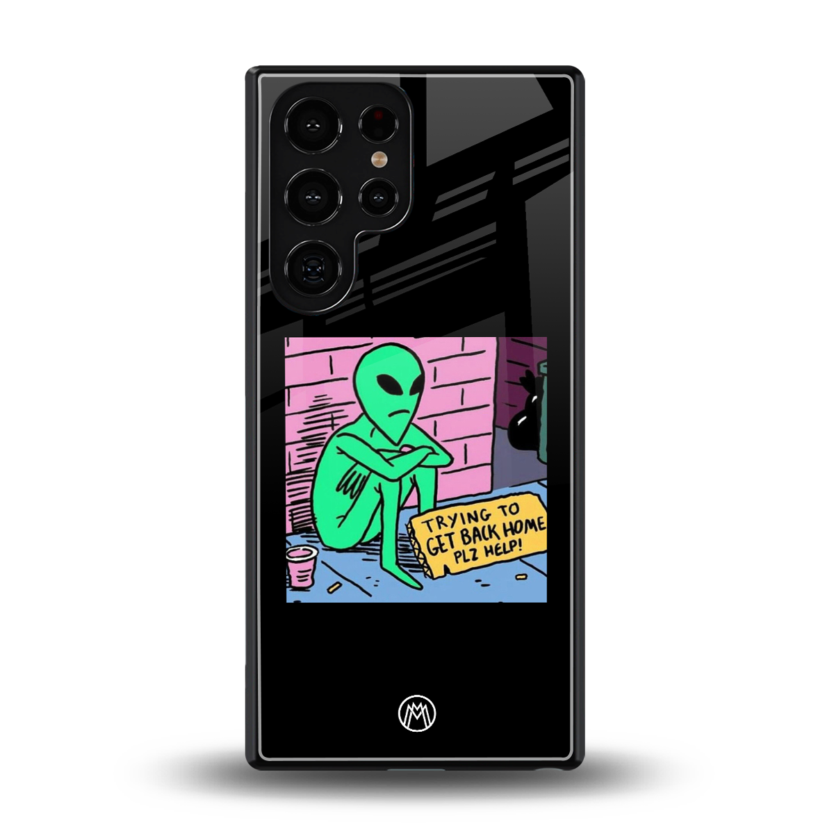 go home alien back phone cover | glass case for samsung galaxy s25 ultra