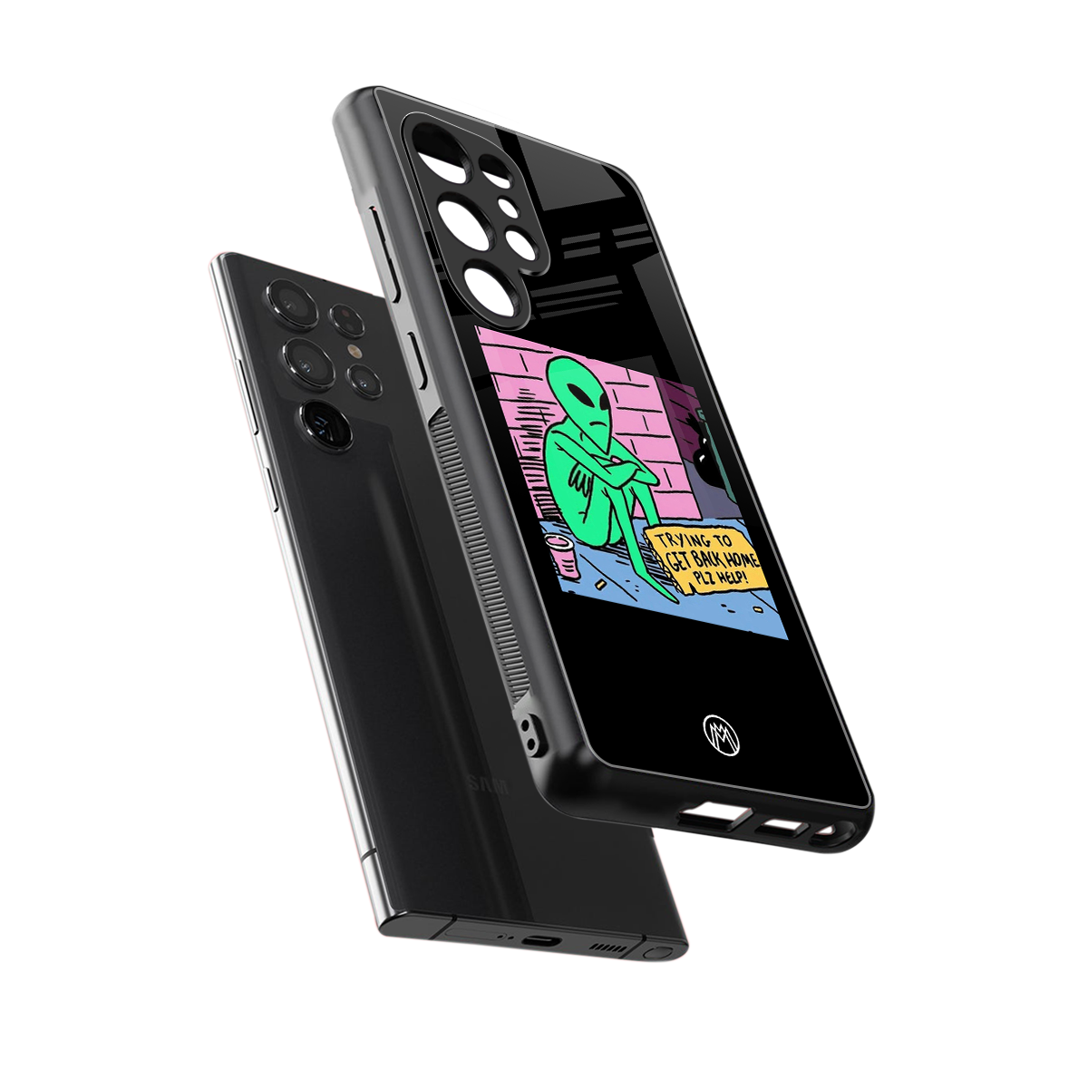 go home alien back phone cover | glass case for samsung galaxy s25 ultra