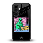 go home alien back phone cover | glass case for samsung galaxy s25 plus