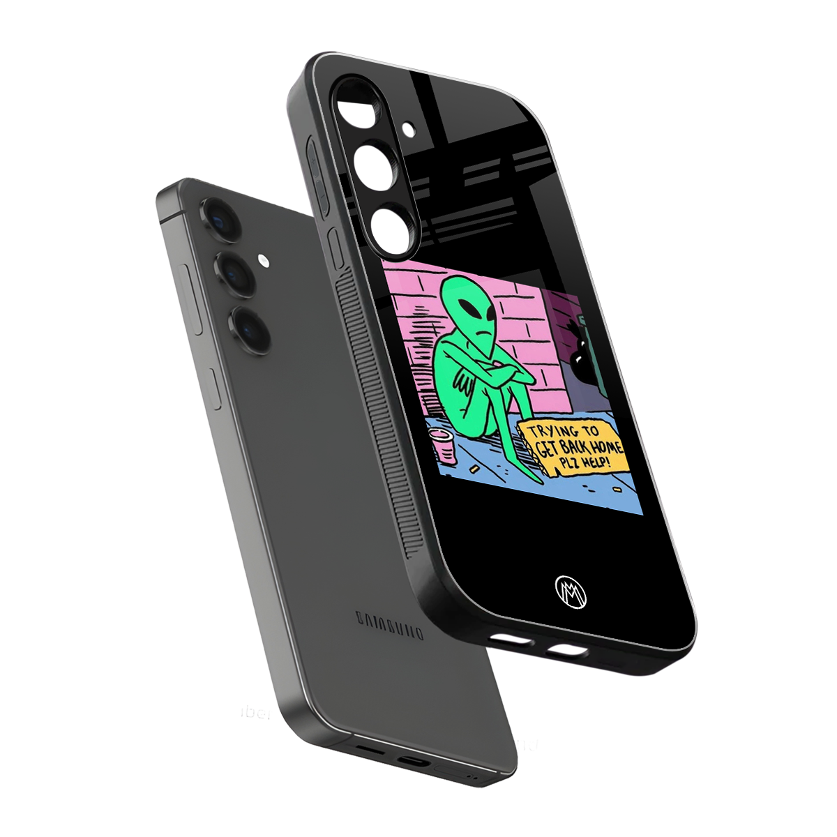 go home alien back phone cover | glass case for samsung galaxy s24
