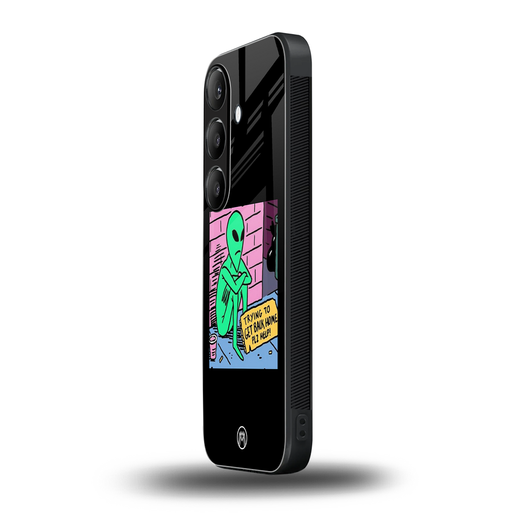 go home alien back phone cover | glass case for samsung galaxy s24