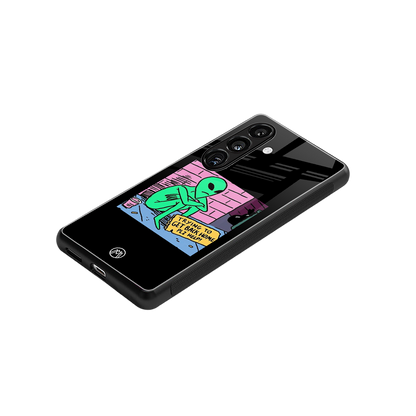 go home alien back phone cover | glass case for samsung galaxy s24 fe