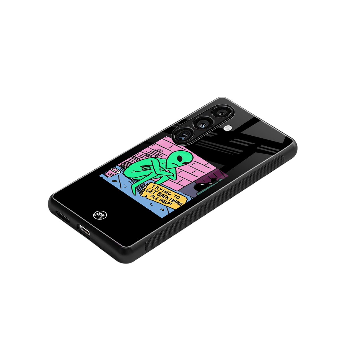 go home alien back phone cover | glass case for samsung galaxy s24 plus