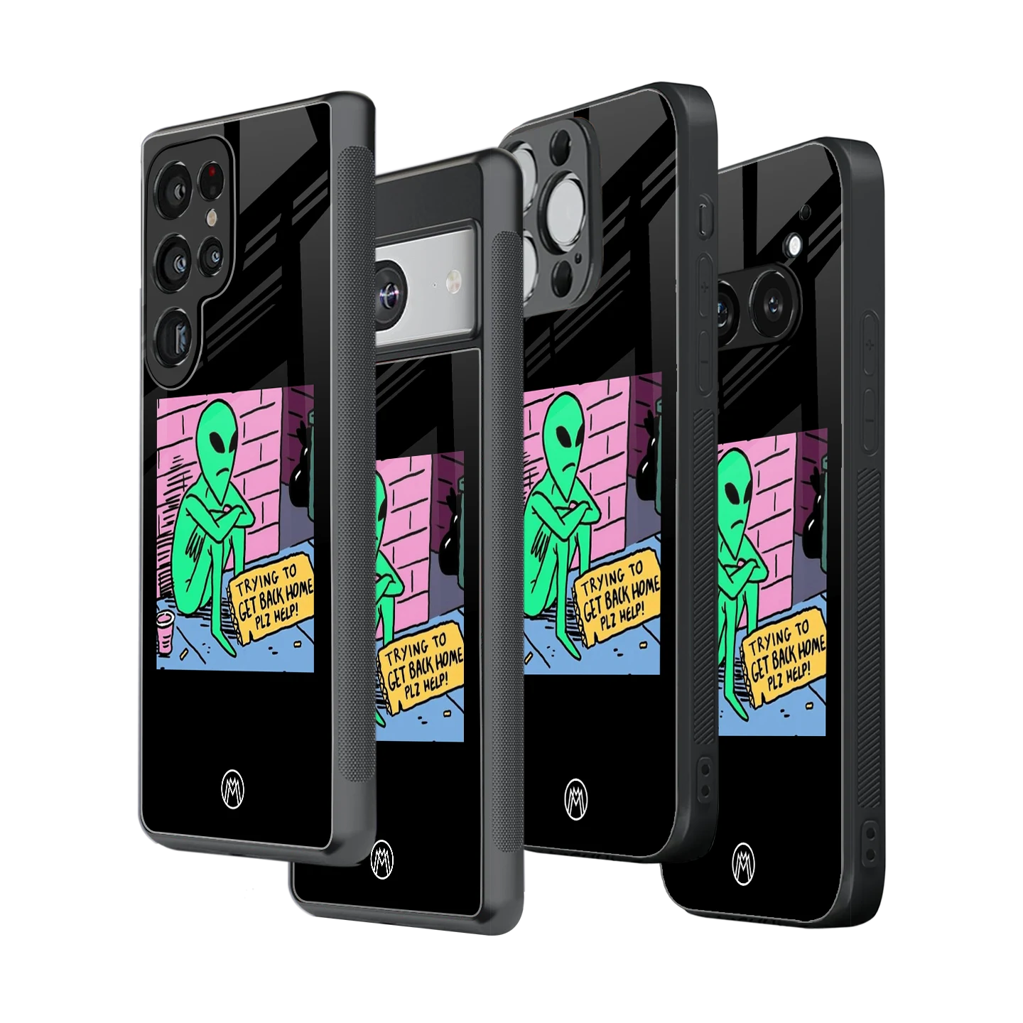 Stylish Glass Back Case for All Smartphones – iPhone, Samsung, OnePlus, Pixel, Redmi, Oppo, Vivo, Motorola