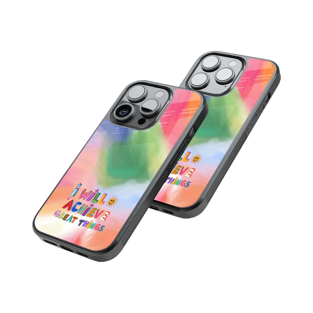 Protective Glass Back Phone Case Compatible with iPhone, Samsung, OnePlus, Pixel & More