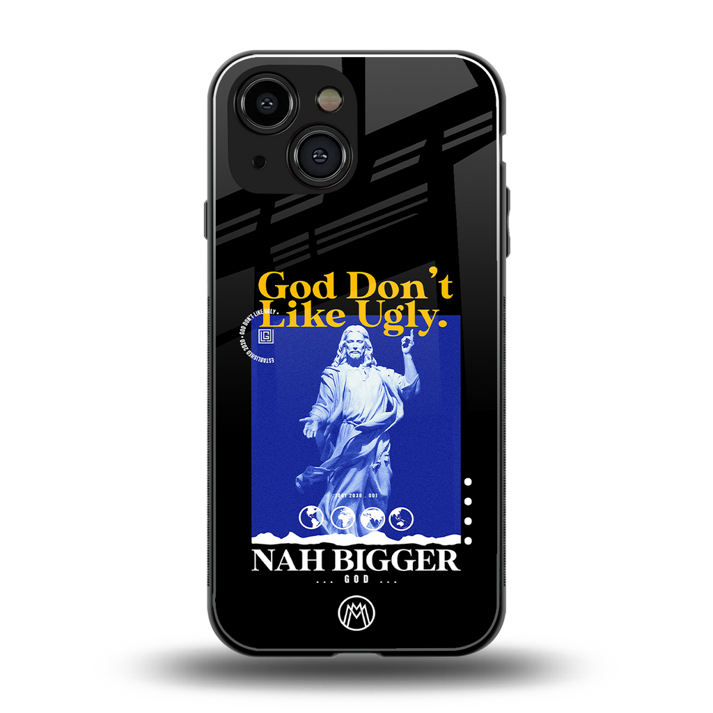 god don't like ugly exclusive back phone cover | glass case for iphone 13 mini