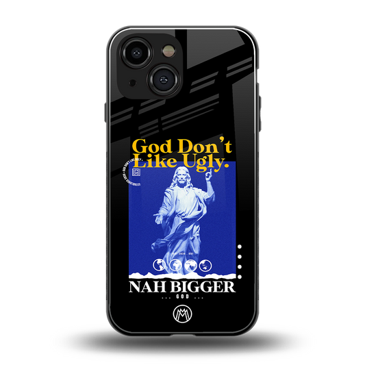 god don't like ugly exclusive back phone cover | glass case for iphone 13 mini