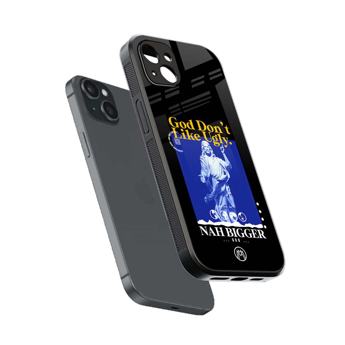 god don't like ugly exclusive back phone cover | glass case for iphone 15 plus