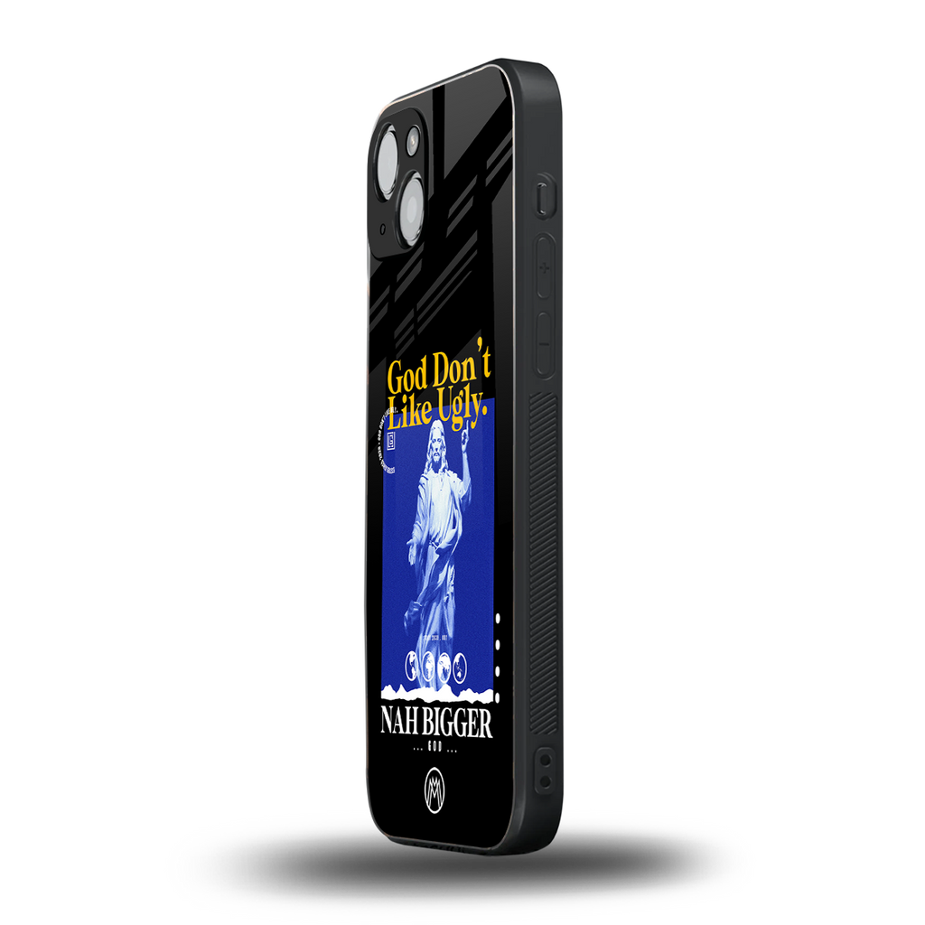 god don't like ugly exclusive back phone cover | glass case for iphone 15 plus