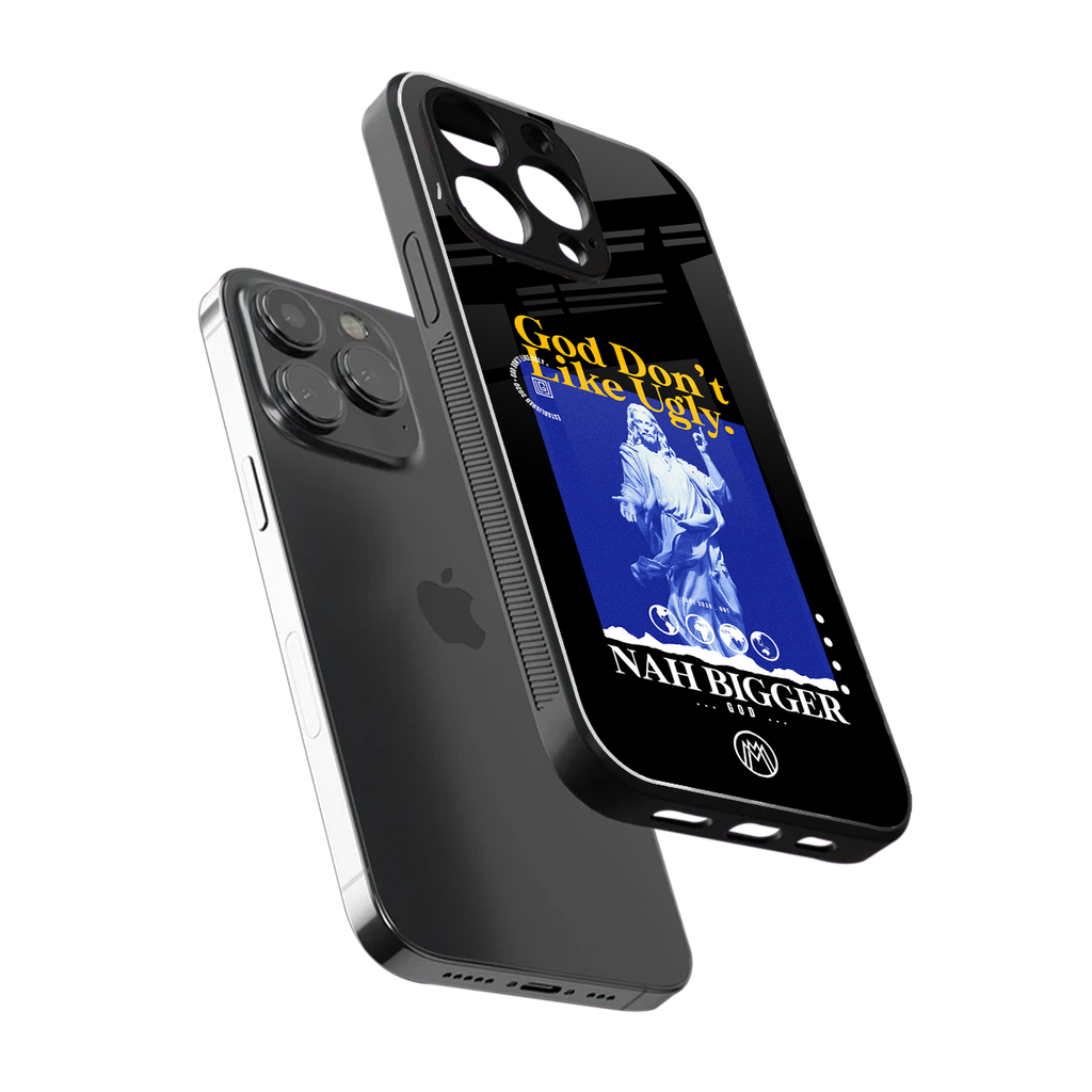 god don't like ugly exclusive back phone cover | glass case for iphone 14 pro max