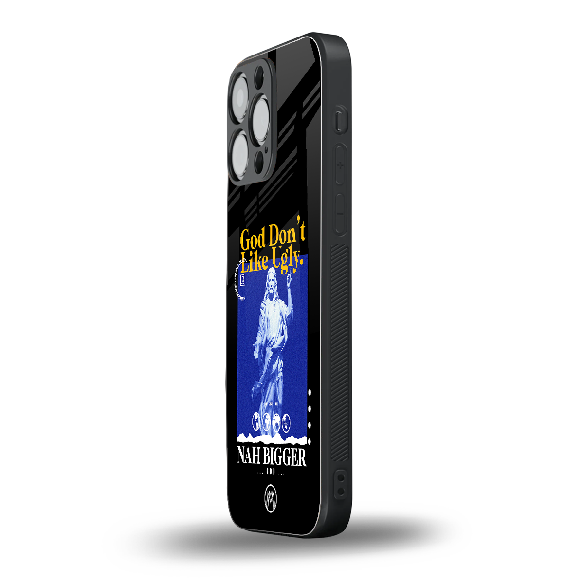 god don't like ugly exclusive back phone cover | glass case for iphone 15 pro max