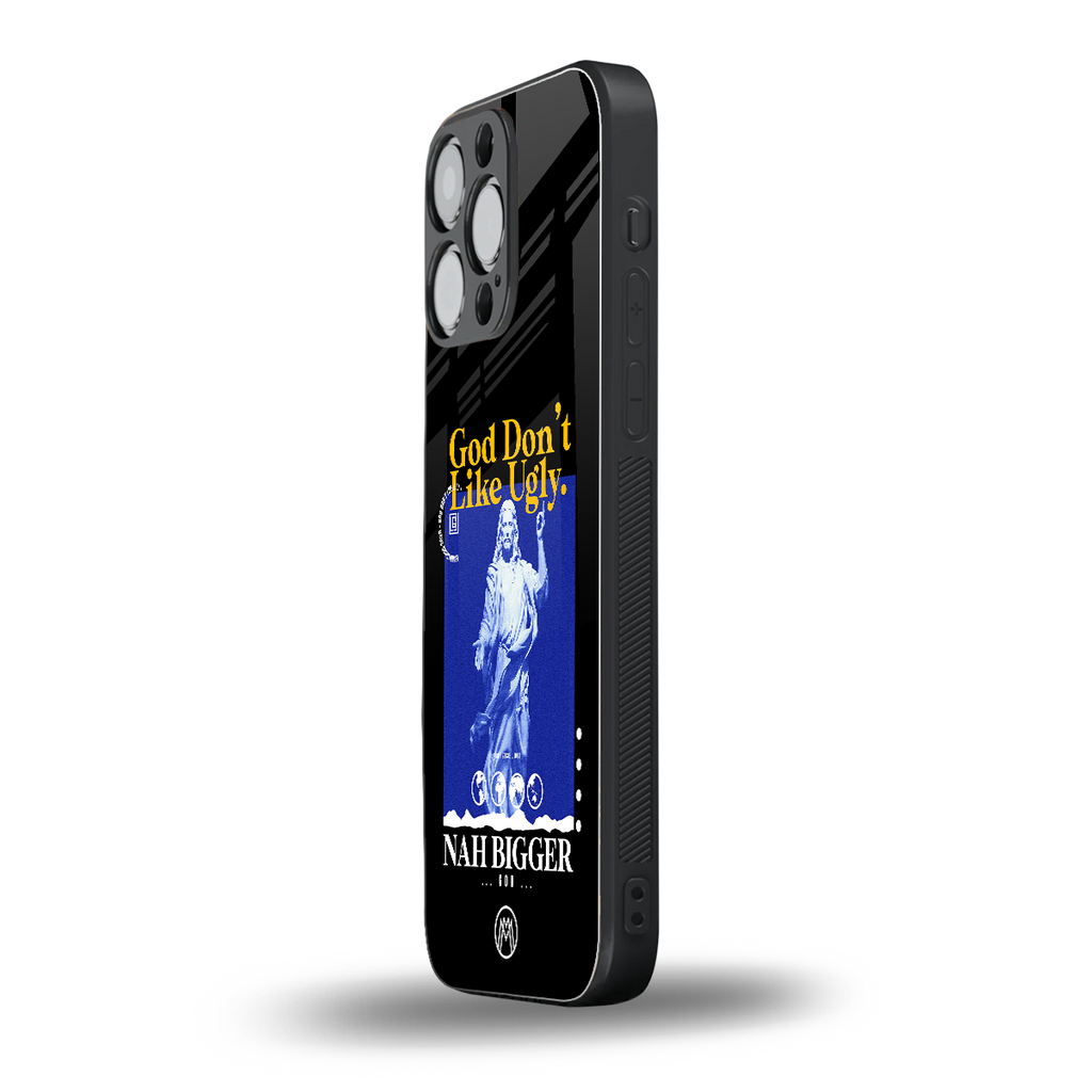 god don't like ugly exclusive back phone cover | glass case for iphone 14 pro max