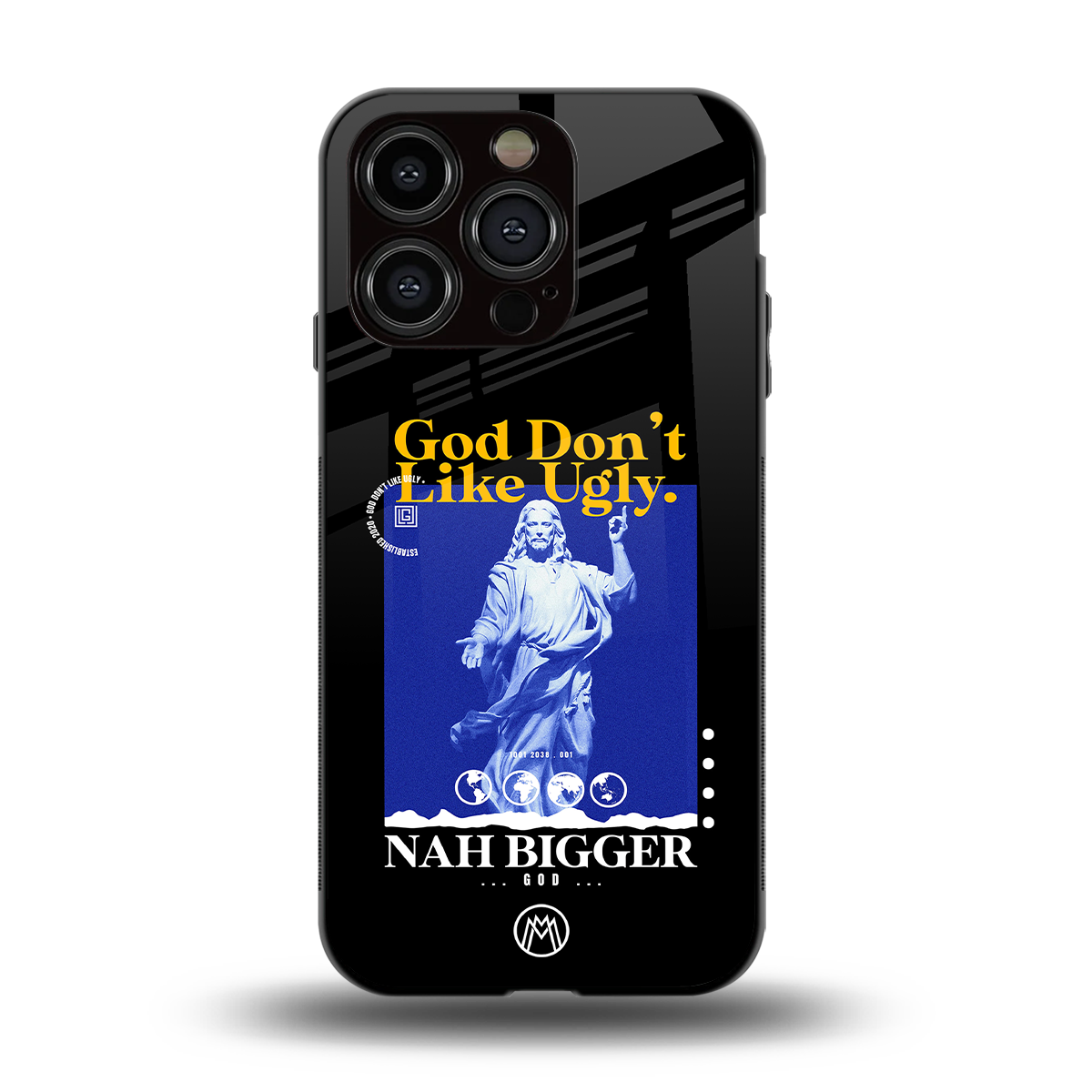 god don't like ugly exclusive back phone cover | glass case for iphone 15 pro