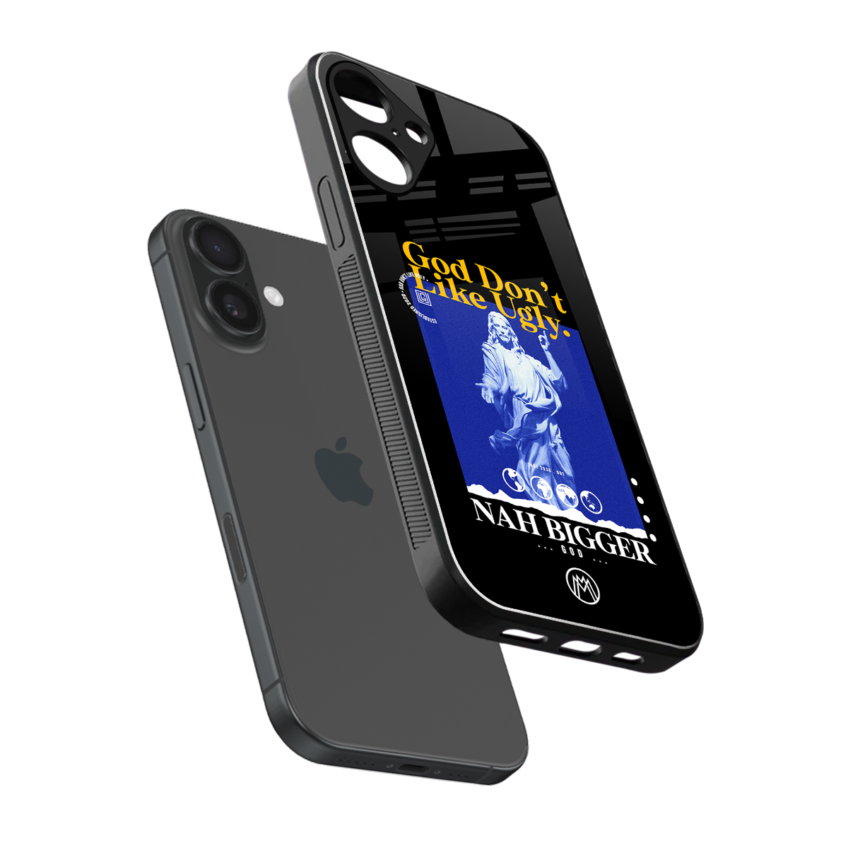 god don't like ugly exclusive back phone cover | glass case for iphone 16 plus