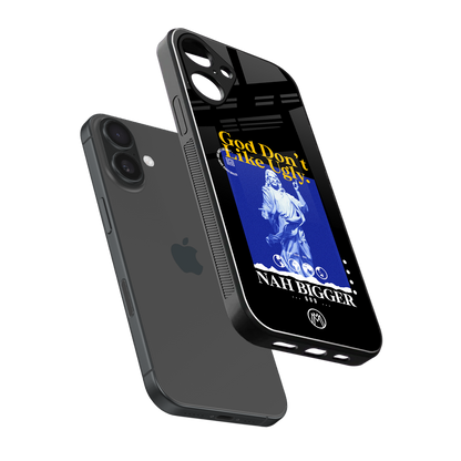 god don't like ugly exclusive back phone cover | glass case for iphone 16 plus