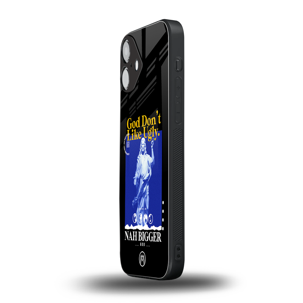 god don't like ugly exclusive back phone cover | glass case for iphone 16 plus