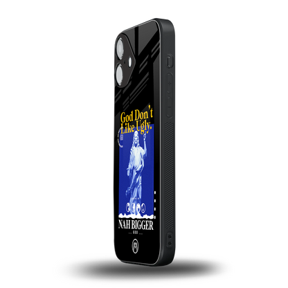 god don't like ugly exclusive back phone cover | glass case for iphone 16 plus