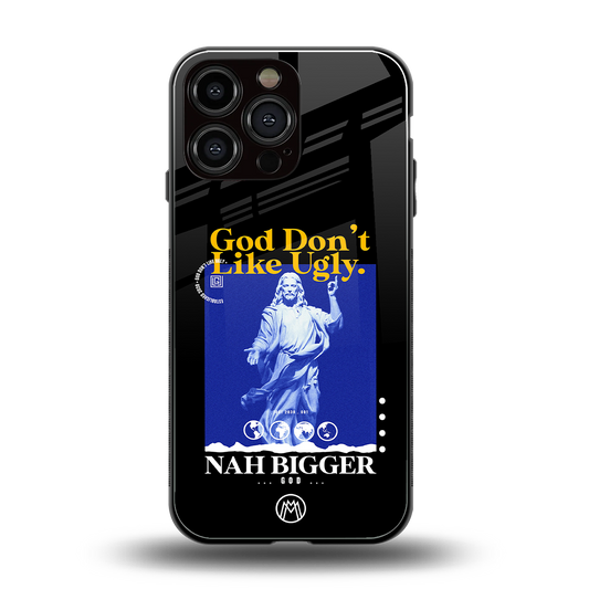 god don't like ugly exclusive back phone cover | glass case for iphone 16 pro max