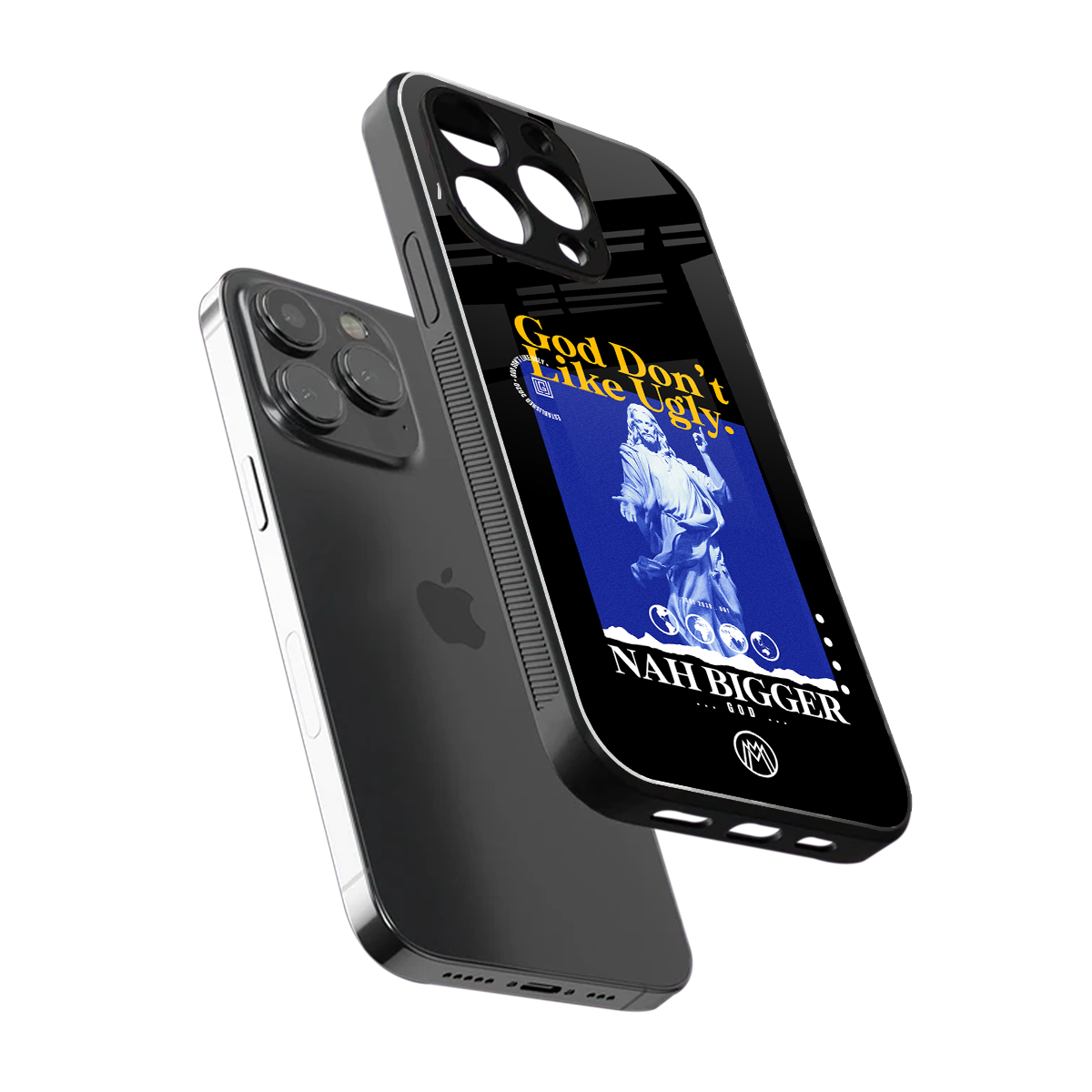 god don't like ugly exclusive back phone cover | glass case for iphone 16 pro max